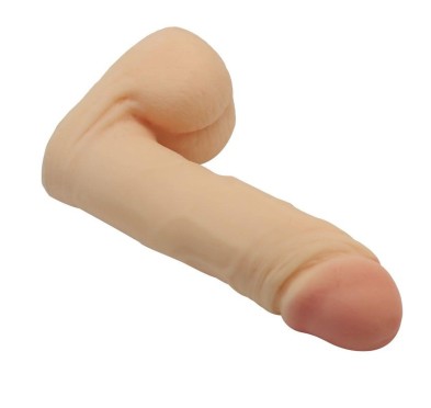 Silikonowe dildo z jądrami realistyczny penis 12cm